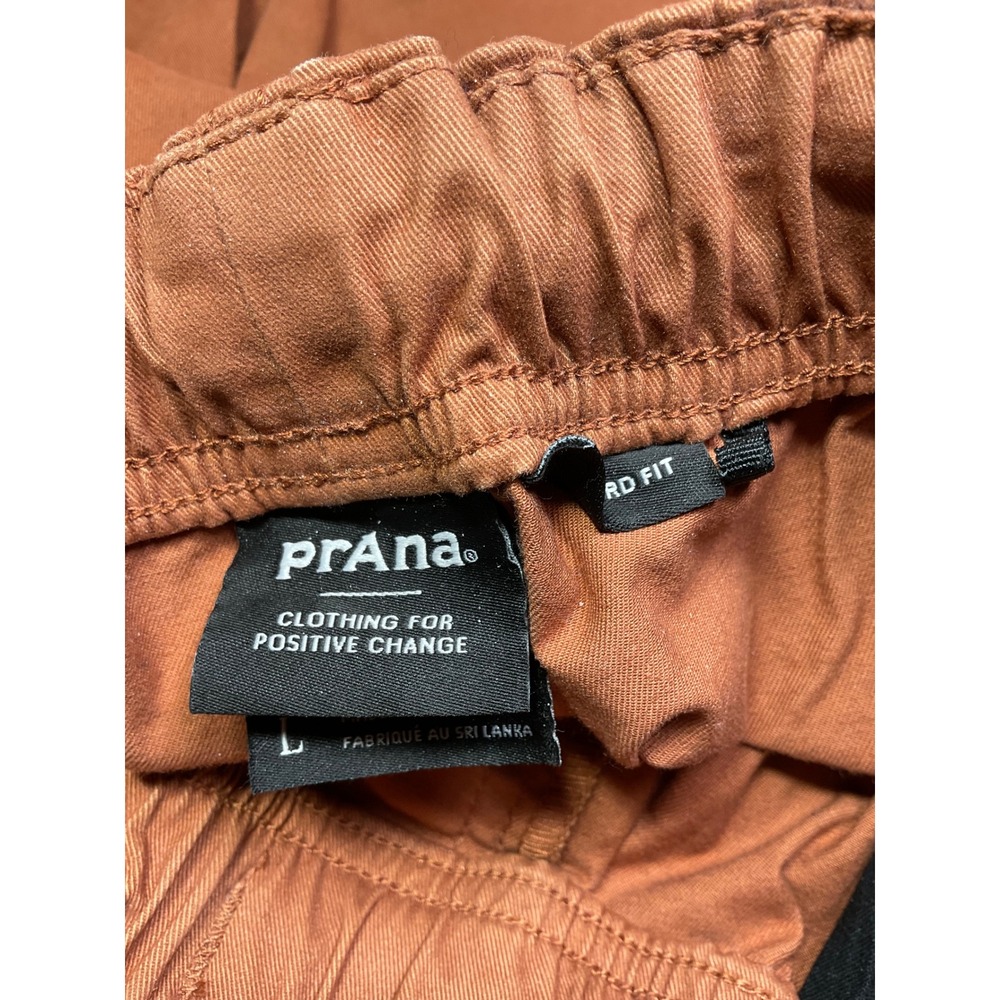 Prana woman's  Standard Fit Organic Cotton Stretch Pants Rust Orange Size Large - Picture 7 of 11